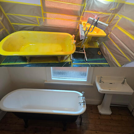 Bath re-enamelling & Resurfacing done in Birmingham