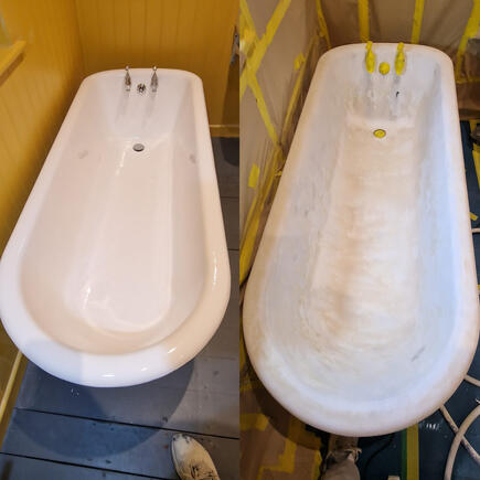 Bath re-enamelling & Resurfacing done in Wolverhampton