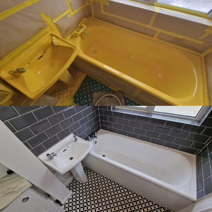 Bath re-enamelling & Resurfacing done in Wolverhampton