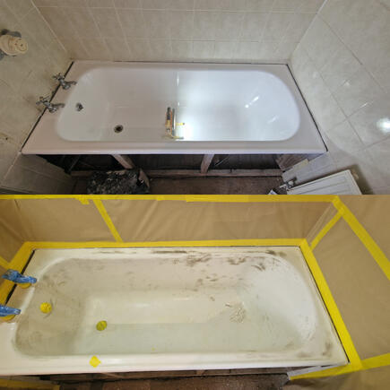 Bath re-enamelling & Resurfacing done in Dudley