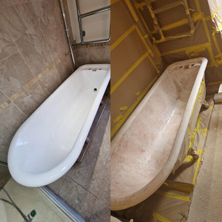 Bath re-enamelling & Resurfacing done in Dudley
