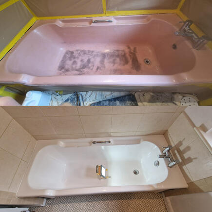 Bath re-enamelling & Resurfacing done in Dudley