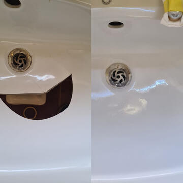 ceramic sink crack repair done in Birmingham