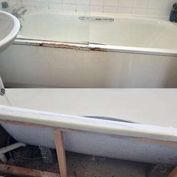 bath rust repair completed in Birmingham
