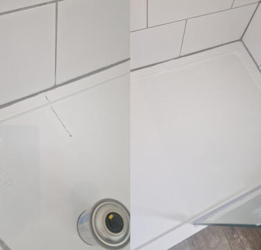 shower tray crack repair completed in Birmingham